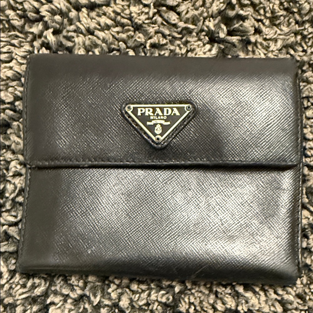 Prada Men's Sleek Black Wallet